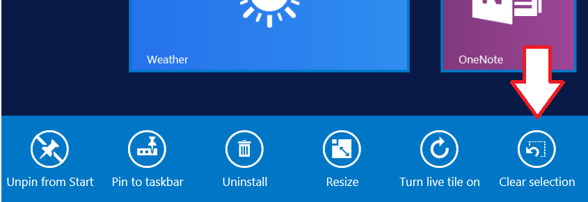 Set Up Your New Surface Clear Selection