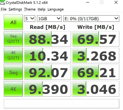 crystal disk mark results for sdxc sd cards crystal disk mark results for sdxc sd cards